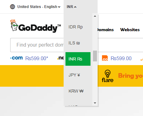 Giảm giá bất ngờ khi gia hạn domain tại Godaddy